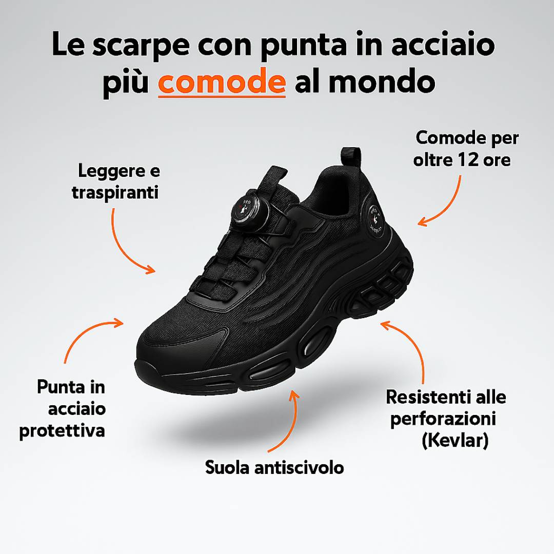 IronHusk™ - Le scarpe antinfortunistiche più comode al mondo